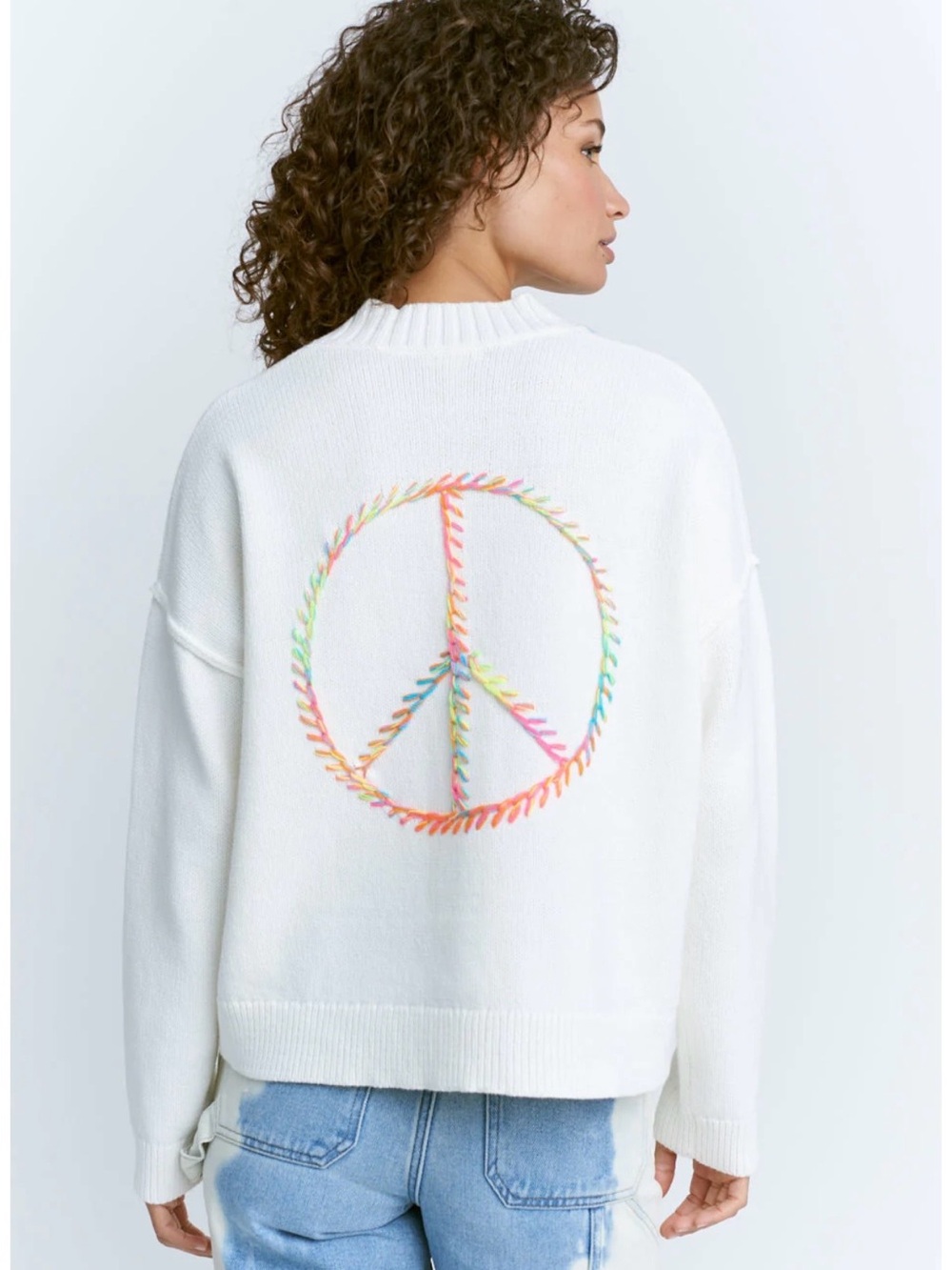 Lisa Todd “ Back to Peace” sweater- size Medium